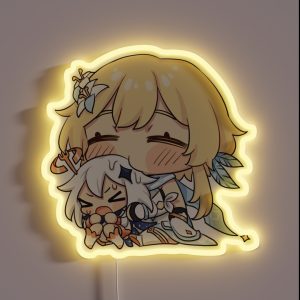 Lumine Hug Genshin Impact RGB Neon Sign Lumine Hug Genshin Impact RGB Neon Sign