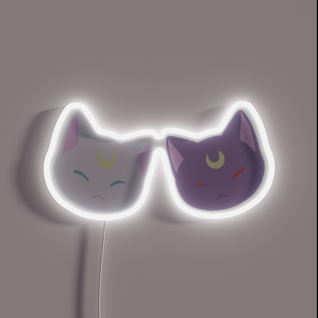 Luna And Artemis RGB Neon Sign Luna And Artemis RGB Neon Sign