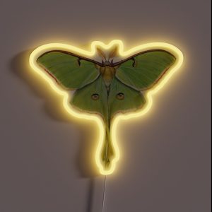 Luna Moth Actias Luna II RGB Neon Sign Luna Moth Actias Luna II RGB Neon Sign