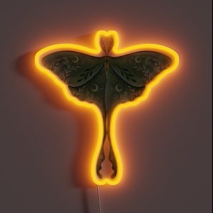 Luna Moth RGB Neon Sign