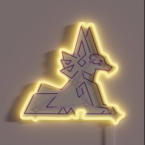 Lupus Aureus Constellation RGB Neon Sign