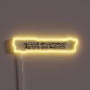 M A I D RGB Neon Sign