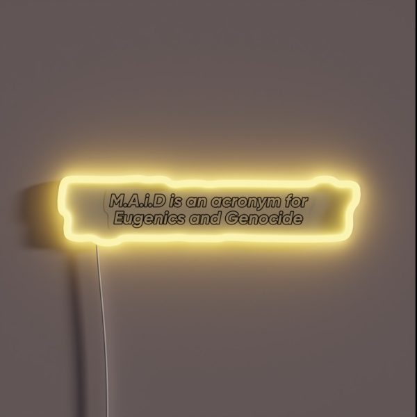 M A I D RGB Neon Sign