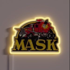 M A S K 80 S Toys RGB Neon Sign M A S K 80 S Toys RGB Neon Sign