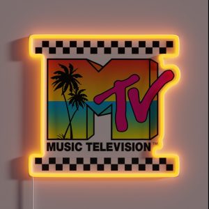 M T V Logo RGB Neon Sign