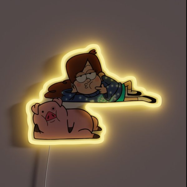 Mabel And Waddles RGB Neon Sign
