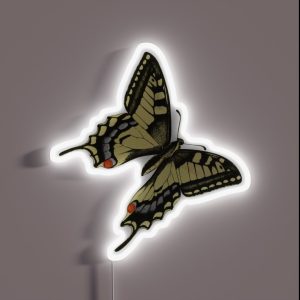 Machaon Eastern Tiger Swallowtail RGB Neon Sign Machaon Eastern Tiger Swallowtail RGB Neon Sign