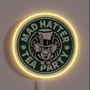 Mad Hatter Tea Party RGB Neon Sign Mad Hatter Tea Party RGB Neon Sign