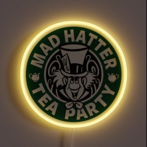 Mad Hatter Tea Party RGB Neon Sign Mad Hatter Tea Party RGB Neon Sign
