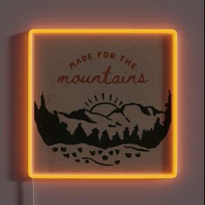 Made For The Mountains RGB Neon Sign Made For The Mountains RGB Neon Sign