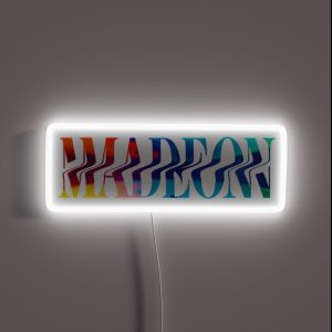Madeon Logo Rainbow RGB Neon Sign