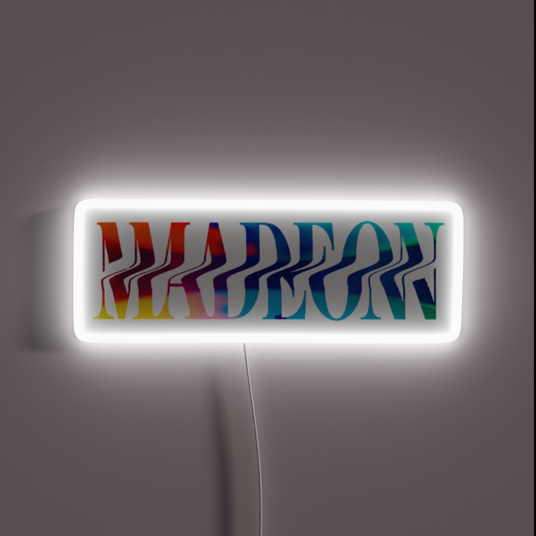 Madeon Logo Rainbow RGB Neon Sign Madeon Logo Rainbow RGB Neon Sign