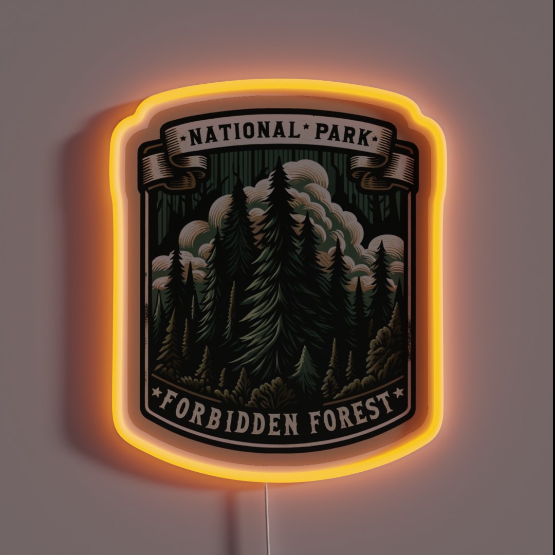 Magical National Park Forbidden Forest RGB Neon Sign Magical National Park Forbidden Forest RGB Neon Sign