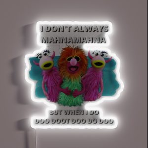 Mahnamahna Stuck In Your Head Muppet S Song Design RGB Neon Sign