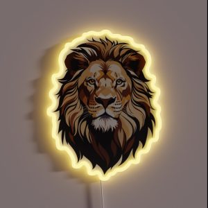 Majestic Geometric Lion RGB Neon Sign Majestic Geometric Lion RGB Neon Sign