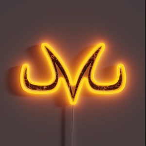 Majin Demon Mark Vintage Effect RGB Neon Sign