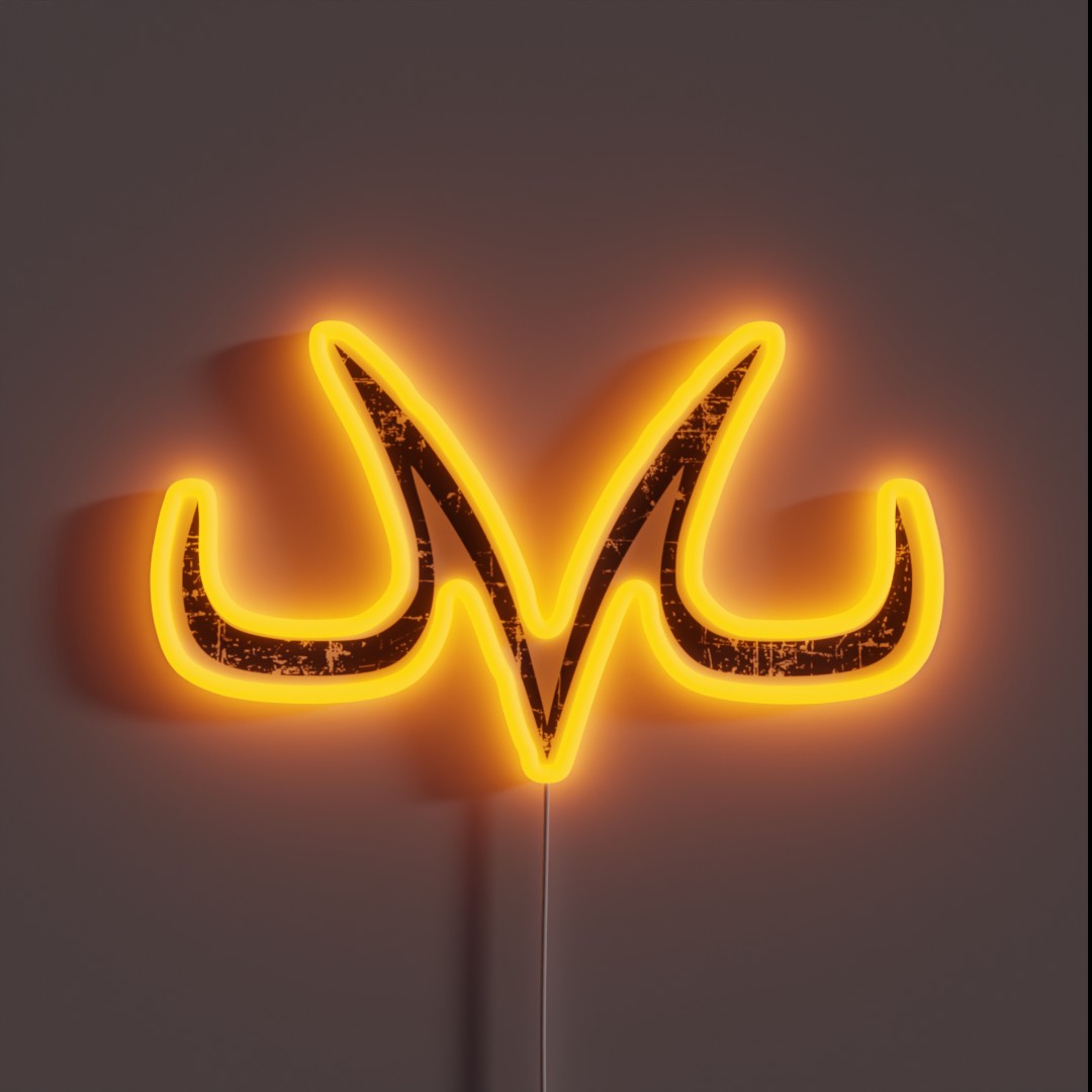 Majin Demon Mark Vintage Effect RGB Neon Sign Majin Demon Mark Vintage Effect RGB Neon Sign