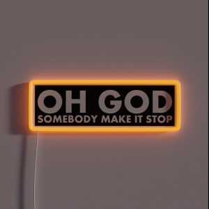 Make It Stop RGB Neon Sign
