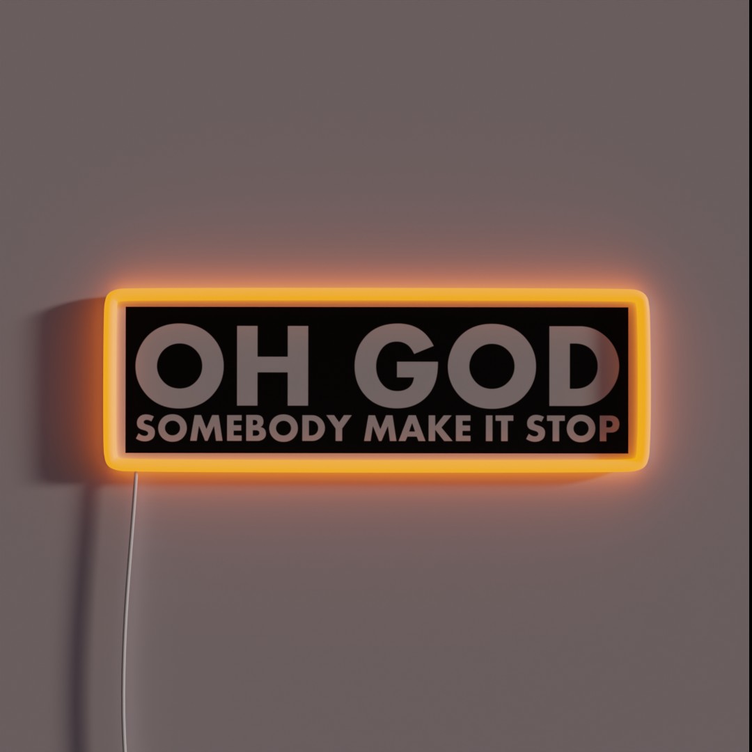Make It Stop RGB Neon Sign Make It Stop RGB Neon Sign