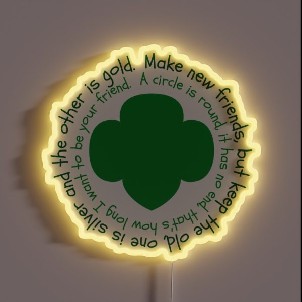 Make New Friends RGB Neon Sign