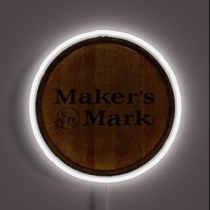 Maker S Mark Bourbon Barrel RGB Neon Sign Maker S Mark Bourbon Barrel RGB Neon Sign