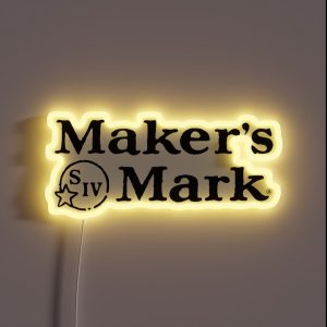 Maker S Mark Bourbon RGB Neon Sign Maker S Mark Bourbon RGB Neon Sign