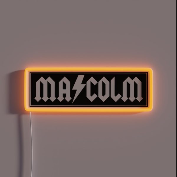 Malcolm Biker Patch RGB Neon Sign
