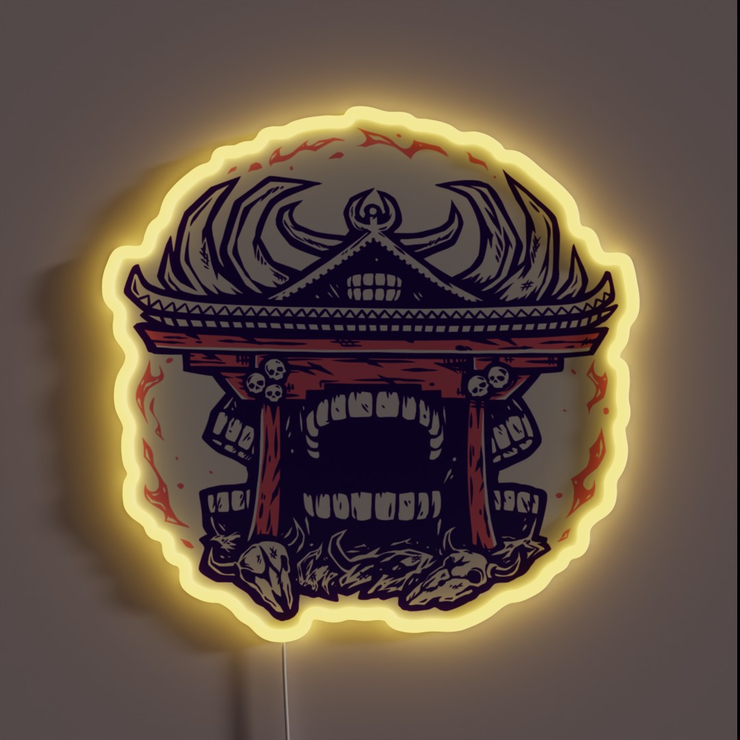 Malevolent Shrine Domain Expansion RGB Neon Sign Malevolent Shrine Domain Expansion RGB Neon Sign