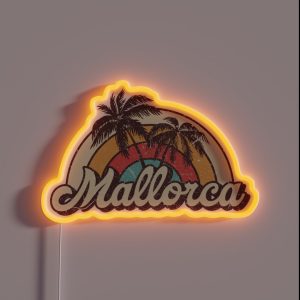 Mallorca Honeymoon Gifts RGB Neon Sign Mallorca Honeymoon Gifts RGB Neon Sign