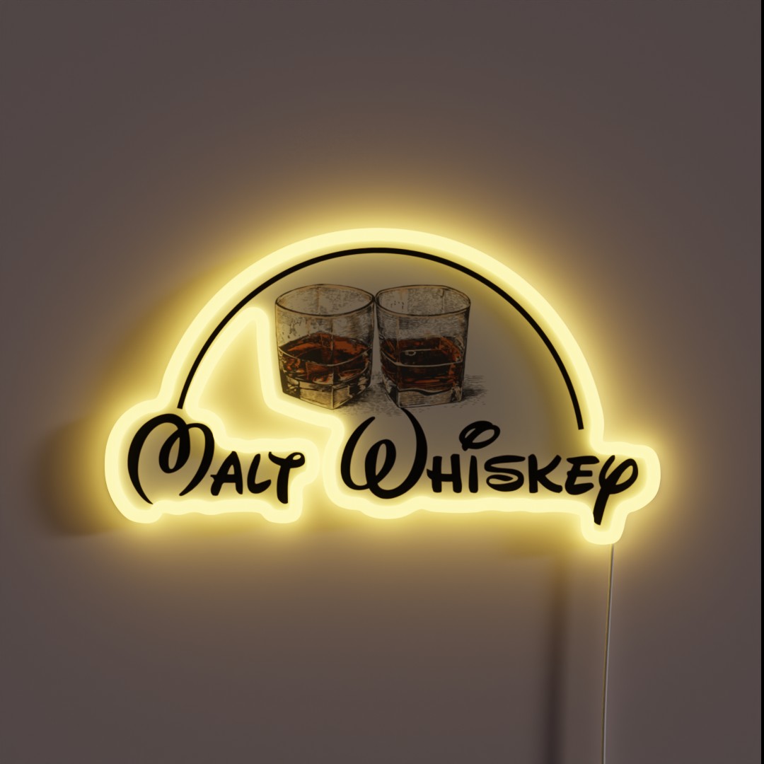 Malt Whiskey RGB Neon Sign Malt Whiskey RGB Neon Sign