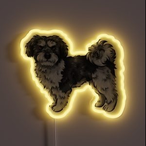 Maltipoo Cute Dog Art RGB Neon Sign