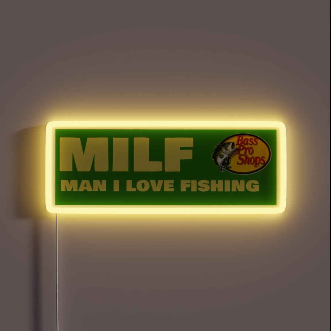 Man I Love Fishing RGB Neon Sign Man I Love Fishing RGB Neon Sign