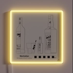 Manhattan Archaeological Drawing RGB Neon Sign Manhattan Archaeological Drawing RGB Neon Sign