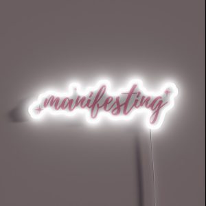 Manifesting Pink RGB Neon Sign Manifesting Pink RGB Neon Sign