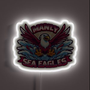 Manly Warringah Sea Eagles RGB Neon Sign