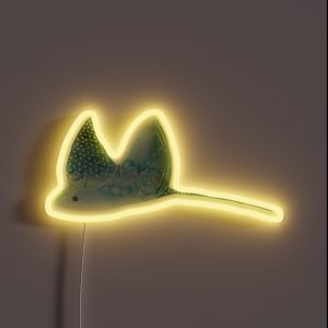 Manta Ray Watercolor RGB Neon Sign