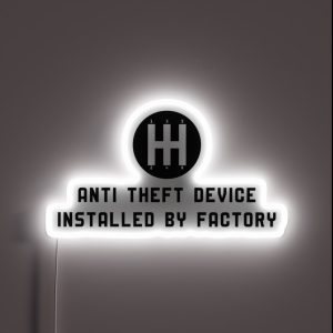 Manual Anti Theft Device Installed RGB Neon Sign