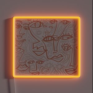 Many Faces RGB Neon Sign Many Faces RGB Neon Sign