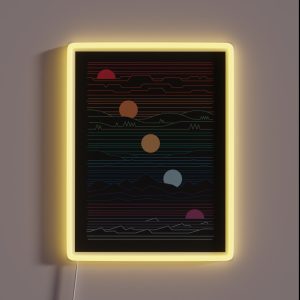 Many Lands Under One Sun RGB Neon Sign