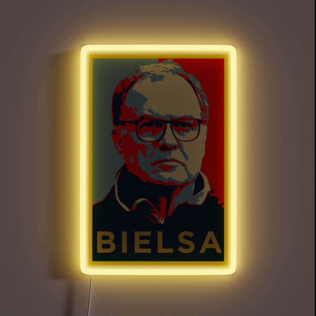 Marcelo Bielsa Artwork Gift Halloween Day RGB Neon Sign Marcelo Bielsa Artwork Gift Halloween Day RGB Neon Sign