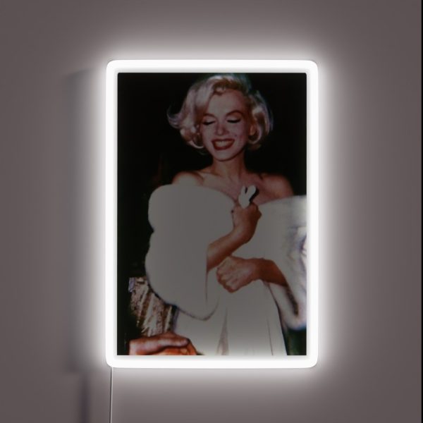 Marilyn Monroe Candid RGB Neon Sign