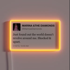 Marina And The Diamonds Tweet RGB Neon Sign