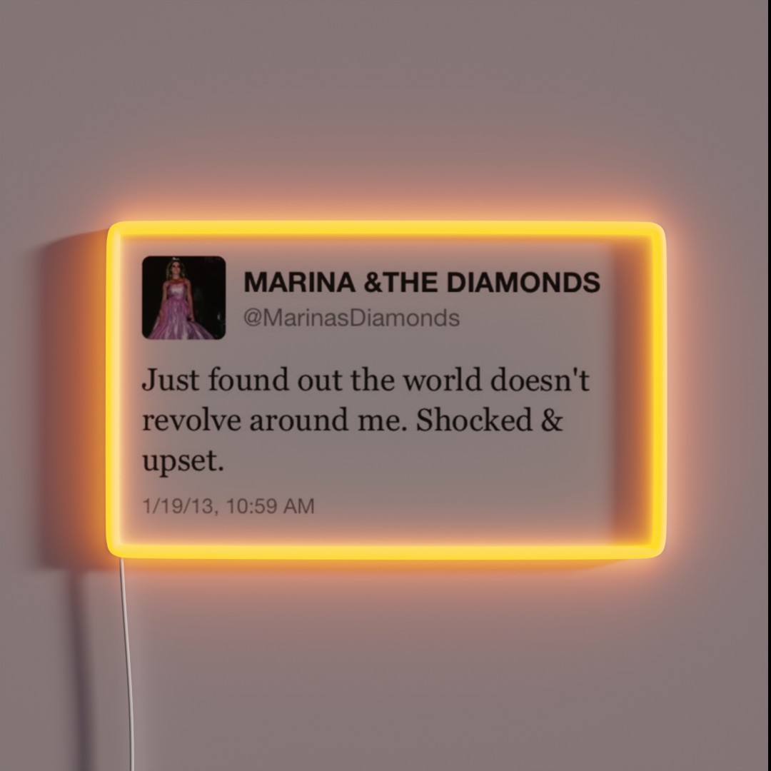 Marina And The Diamonds Tweet RGB Neon Sign Marina And The Diamonds Tweet RGB Neon Sign