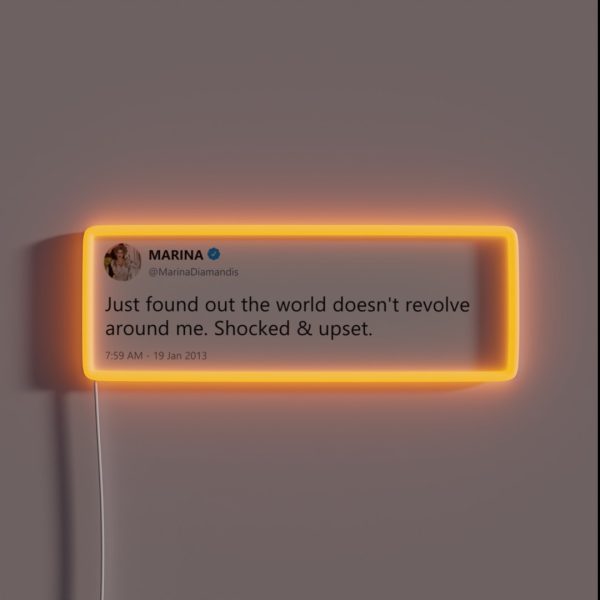 Marina And The Diamonds Tweet RGB Neon Sign