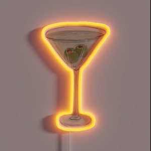 Martini Cocktail RGB Neon Sign