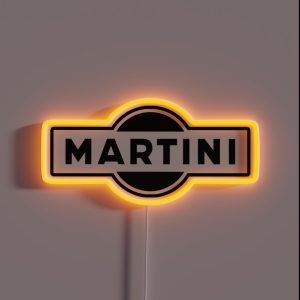 Martini Logo Simple RGB Neon Sign