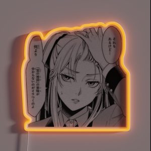 Mary Saotome Kakegurui Manga Illustration Comic Anime Girl RGB Neon Sign Mary Saotome Kakegurui Manga Illustration Comic Anime Girl RGB Neon Sign