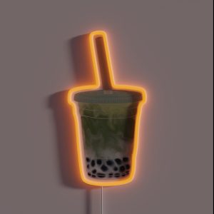 Matcha Boba Bubble Tea RGB Neon Sign Matcha Boba Bubble Tea RGB Neon Sign