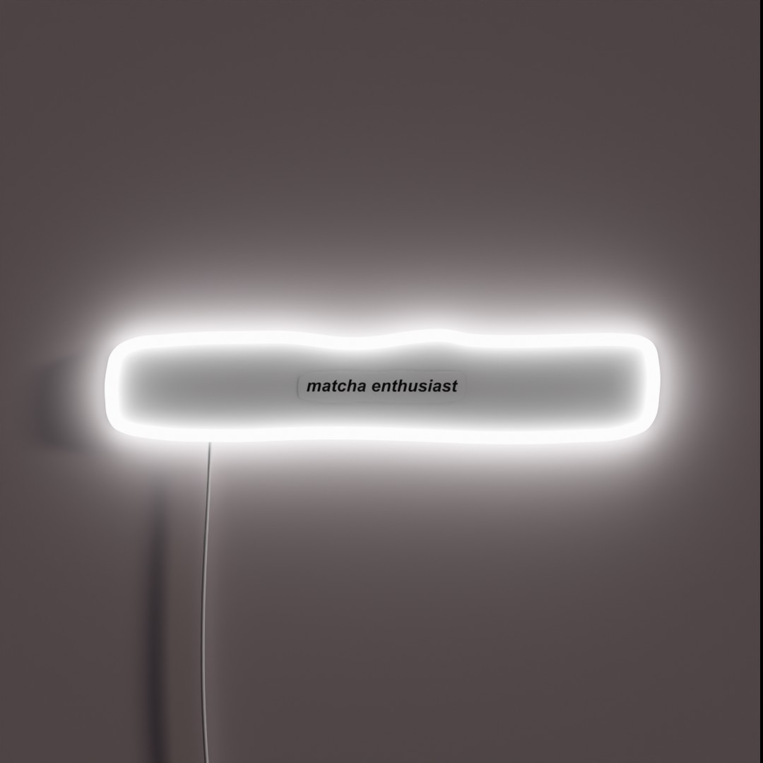 Matcha Enthusiast RGB Neon Sign Matcha Enthusiast RGB Neon Sign