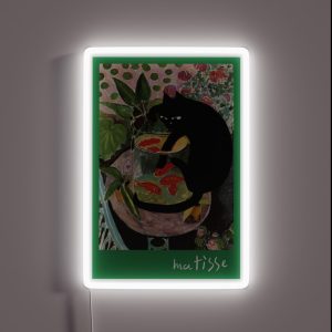 Matisse S Goldfish And A Cat RGB Neon Sign